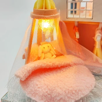 DIY Casa de Păpușă de Lemn Arhitectura Japoneza Casa in Miniatura Kituri de constructie Papusi cu Mobilier Lumini Jucarii pentru Fete Cadouri