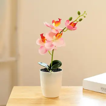 Frumos Simulat Plante Cu Flori Proaspete De Plastic De Flori Artificiale De Simulare Plante Bonsai