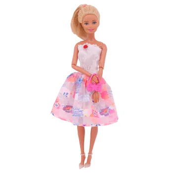 3Ps/Set Papusa Barbie Haine Topuri+Blugi/Rochie+Sac de Haine pentru Copii Printesa Rochie de Fusta Pentru Papusa Barbie Accesorii Fata de Jucării Rusia