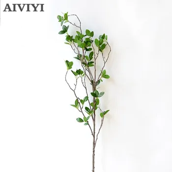 Flori artificiale Frunze Verzi de Plante Ramuri de Simulare Ramură Artificiale Frunzele Plantelor Decorative Nunta Buchet material DIY