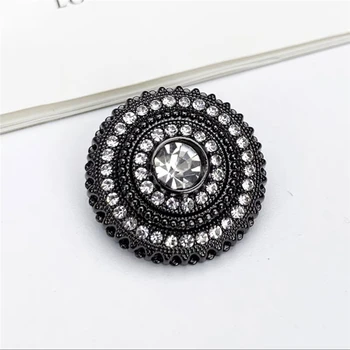 10buc/lot de Lux Diamant de Metal Buton pentru Tricou Negru Aur Argint Coadă Butoane pentru Imbracaminte de Moda Stras Butoane pentru Haina
