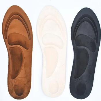 4D piele de Căprioară Memorie Spuma Brant Picior Plat de Îngrijire de Picioare Talpa de Pantofi Ortopedice, Tampoane de Tălpi Sport Burete Suport Arc Tălpi Bărbați Femei