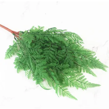 11pcs Artificial Adeziv Flexibil Verdeață Planta Adiantum Polastic Ferigi Verzi pentru Verdeață Decor de Perete Aranjament Floral