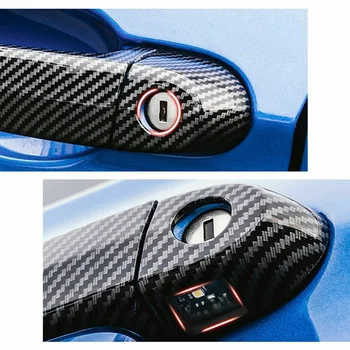 8Pcs Masina Mânerului Exterior al Portierei Acoperi Ornamente din Fibra de Carbon Style Accesorii Auto pentru BMW E87 E90 E91 E92 E93 F30 X1 X2 X3 X4 X5 X6