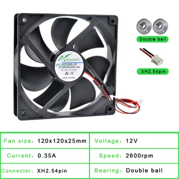 ACP12025 12cm 120mm fan 120x120x25mm DC5V 12V 24V 2Pin ventilatorului de Răcire potrivit pentru șasiu invertor de putere