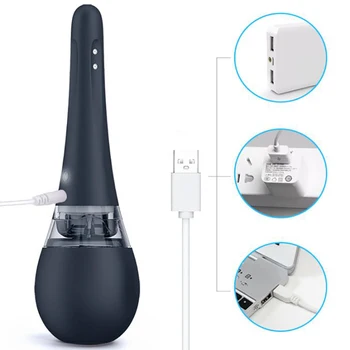 Noi Vaginului Electric Anal Clisma Seringă G-spot dildo Vibrator stimulator Anus Curățare Vibratoare Jucarii Sexuale Pentru Femei/Bărbați Dop de Fund