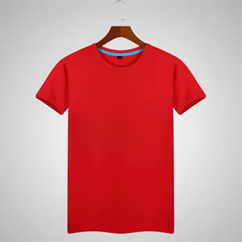 B1423-2020Summer noi bărbați tricouri culoare solidă slim tendință casual cu mâneci scurte moda