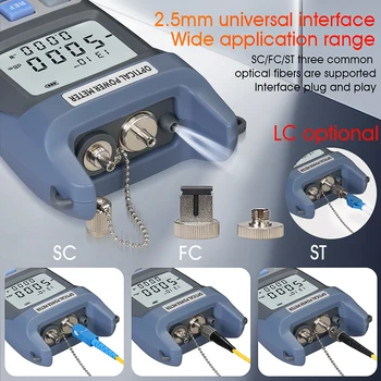 AUA-G510B Optical Power Meter+ Visual fault Locator FTTH Cablu de Fibră Optică Tester(-50~+26dBm) OPM+VFL(1/10/15/20/30/50mw)