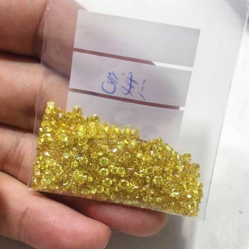 VANTJ Natural Yellow Diamond Loose Piatră prețioasă 4buc pentru Femei Omule Bine de Bijuterii en-Gros