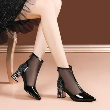 2022 Noua Moda Confortabil Doamnelor Personalitate Pantofi Cu Toc Doamnelor Vara Toc Gros Elegant Doamnelor Subliniat Toe Pantofi
