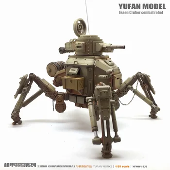 Yufan Model 1/35 Rășină Soldat Model Kit Creat Inițial Armura Cer Rezervor Robot YFWW-1835