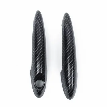 2 buc Set Masina Ușă Mâner Plastic ABS Negru Pentru MINI Cooper S R50/R53/R55/R56 Fibra de Carbon, accesorii auto
