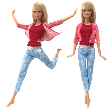NK 1 Buc Papusa Rochie de Moda Fusta Modelul Haine Casual Tinuta Pentru Papusa Barbie Accesorii Copilului Jucării de Fete Cadou 06 JJ