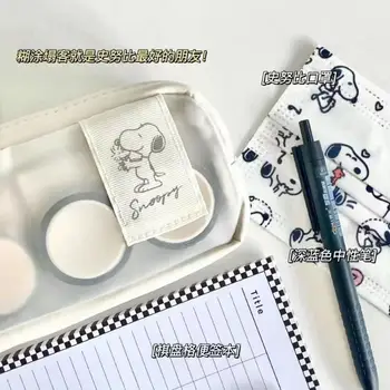 Kawaii Snoopy Creion Sac de Desene animate Multi-Funcția de Stocare Desktop Papetărie Sac Mare Capacitate Caseta de Creion pentru Copii Cadouri