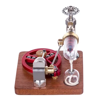 Viteza reglabila Motor Stirling Model Experiment științific Stem Jucărie cu Rulment Volanta cadou Creativ - Rosu