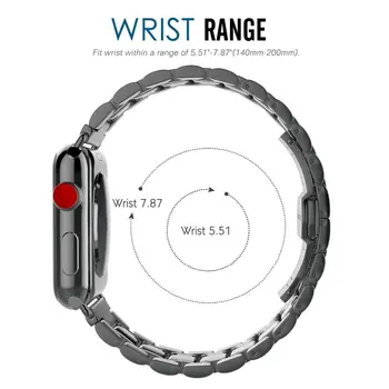 Curea din Otel inoxidabil Pentru Apple watch band 44mm cu diametrul de 40mm, 45mm/41mm 42mm 38mm Fluture Metal brățară de Link-ul trupei iWatch 5 4 3 se 6 7