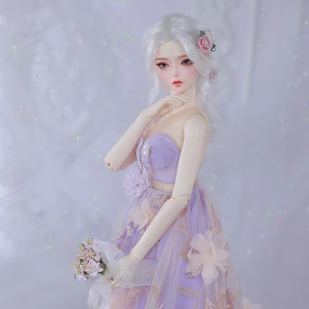 Shuga Fairy Doll BJD Qing 1/3 Rășină 61.5 cm SD Păpuși Taramul fermecat de Culoare Violet Tifon Fusta Fullset Păpuși
