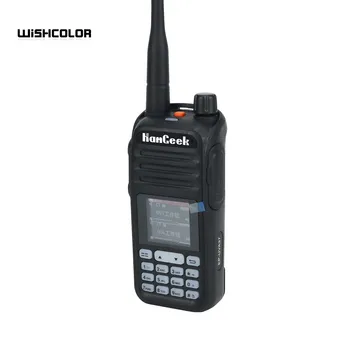 HamGeek HGA37 70-900MHz Walkie Talkie Portabile de Emisie-recepție SUNT FM UHF VHF Radio w/ LCD Color, Negru радиостанции рация 무전기 라디오